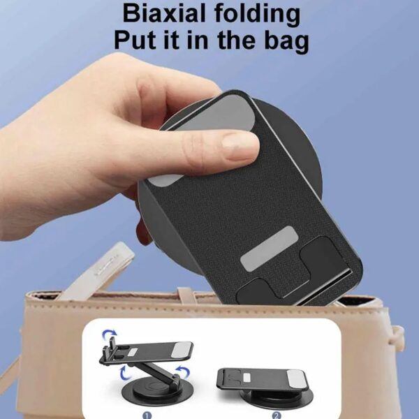 Mobile Holder Rotating Foldable Stand Height Angle Adjustable Phone Holder Stand Portable Mobile Stand for Desk with All Mobile Phones (1 Pc) - Image 6