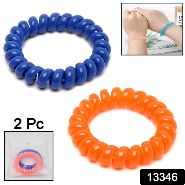 Telephone Wire Hair bands Pack of 2 Pc / Multicolour) - Image 3