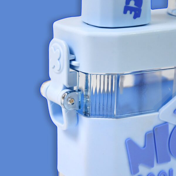 2in1 Dual Compartment Water Bottle with Straw and Adjustable Shoulder Straps (1 Pc / Multi color) - Image 4