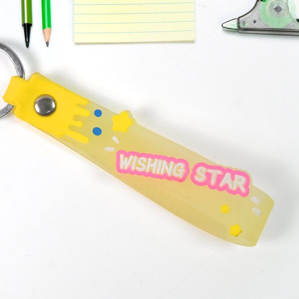 Cute Cartoon Silicone 3D Key Chain with Metal Hook & Strap (Pack of 1) - Image 4