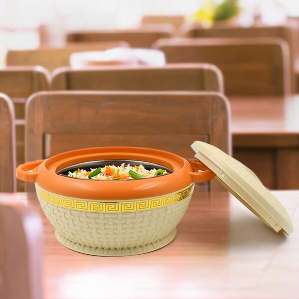 Insulated Hot Pot With Inner Stainless Steel Serving Casserole with Lid (800 ML Approx) - Image 4