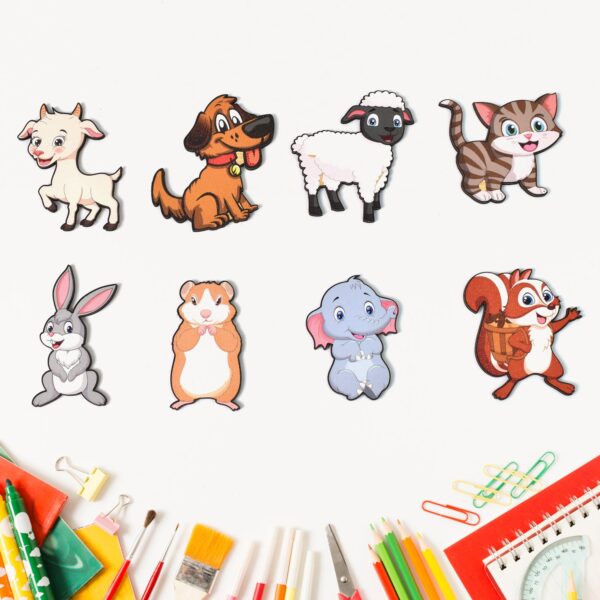 Wooden Animal Puzzle Learning Educational Board (1 Set / 28×20 Cm) - Image 7