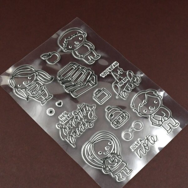Reusable Transparent Rubber Stamp for Paper Crafts (Mix Design / 1 Sheet) - Image 6