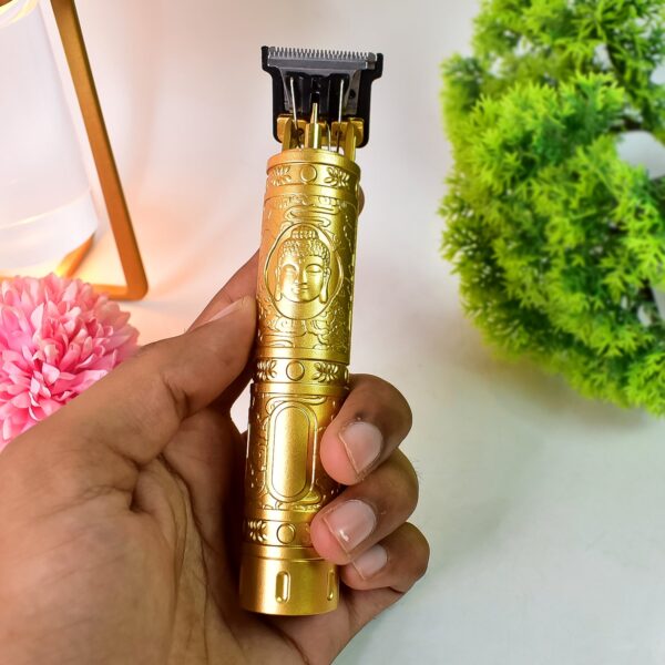 Plastic Body Hair Trimmer for Men Hairstyle Trimmer, Professional Hair Clipper, Electric Shaving machine dry shaving for men - hair shaving and trimming beard With 4 adjustable blade clipper, Oil, Cleaning Brush - Image 4