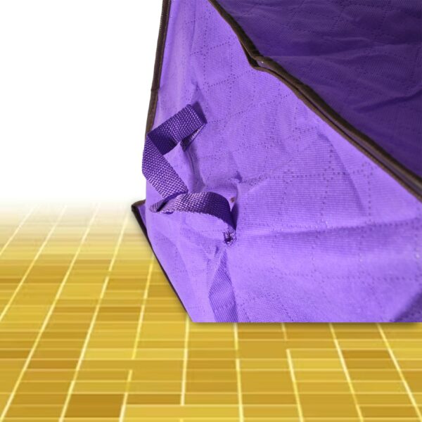Clothing storage bag with zipper, non-woven storage bag for storing the clothes and sarees. - Image 6