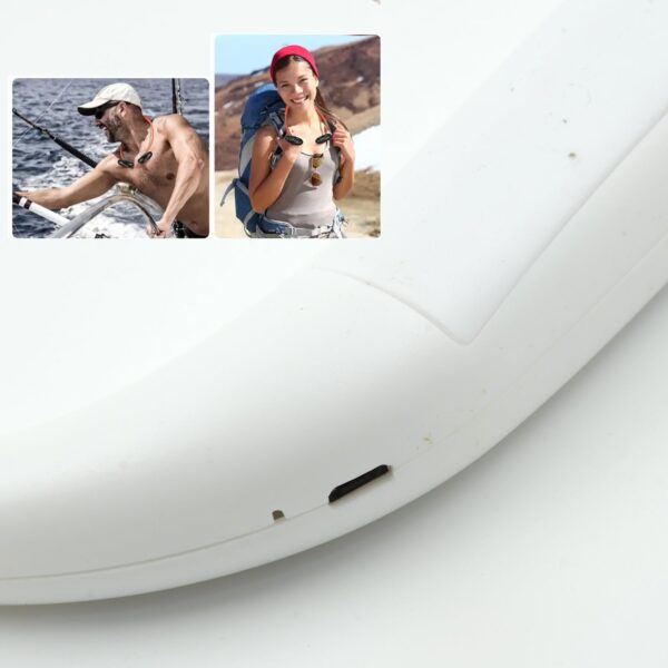 USB Rechargeable Wearable Neckband Fan - Image 5
