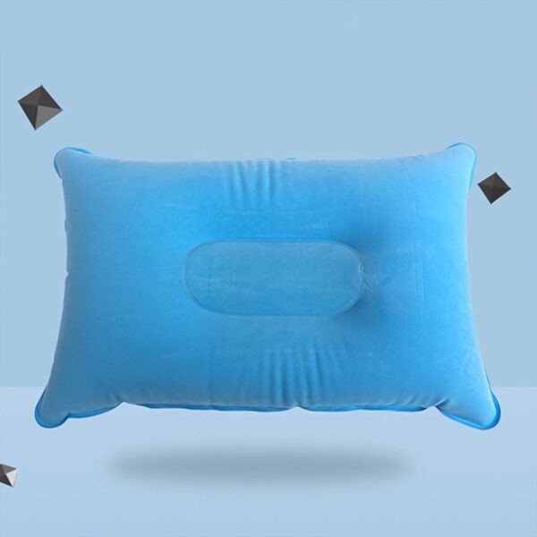 Comfortable Inflating Travel Pillow (34×21 Cm / 1 Pc / Mix Color) - Image 3