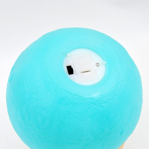 Moon Night Lamp Blue Color with Plastic Stand (15 x12 Cm / 1 Pc) - Image 3