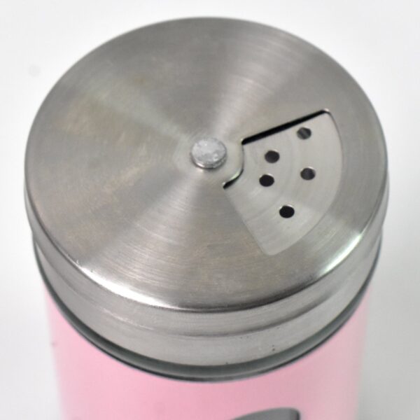 Glass Salt Bottle, Salt Dispenser (Pack of 1 / With Steel Lid) - Image 4