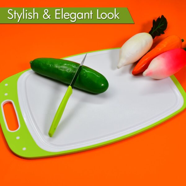 Ganesh Vegetables and Fruits Cutting Chopping Board Plastic Chopper Cutter Board (1 Pc) - Image 6
