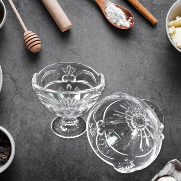 Glass Ice-Cream Cup Set, Home & Kitchen Serving or Dessert Cup (6 Pcs Set) - Image 6