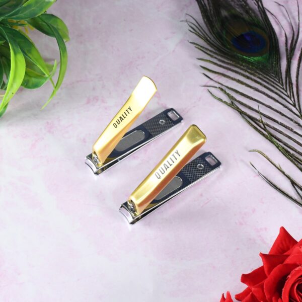 Stainless Steel Folding Portable Large Nail Clippers with Nail File (1 Pc / Mix Design) - Image 3