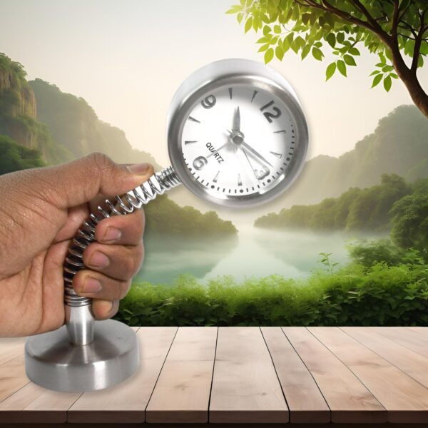 Alarm Clock on a Spring Extra Large, Silver Dial (1 Pc) - Image 3