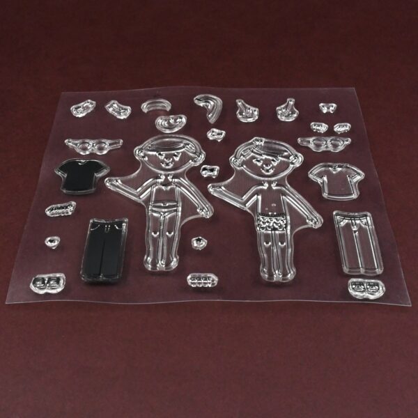 Reusable Transparent Rubber Stamp for Paper Crafts (Mix Design / 1 Sheet) - Image 5