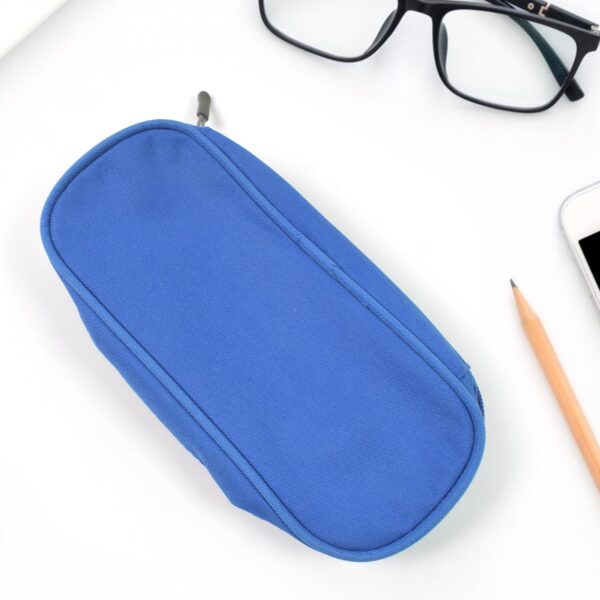 Pencil Pouch With Zipper, Students Pencil Case Large Capacity, Makeup Pouch, Stationery Bag (1 Pc / 2 Compartment) - Image 5