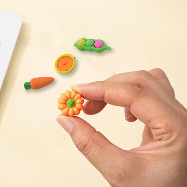 Mix Design Fancy & Stylish Colorful Erasers (1 Set / 4 Pc Set) - Image 4