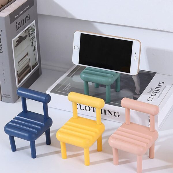 Mobile Phone Holder, Mini Chair Cell Phone Stand, Portable Smartphone Dock, Cellphone Holder for Desktop Design Compatible with All Mobile Phones (1 Pc) - Image 7
