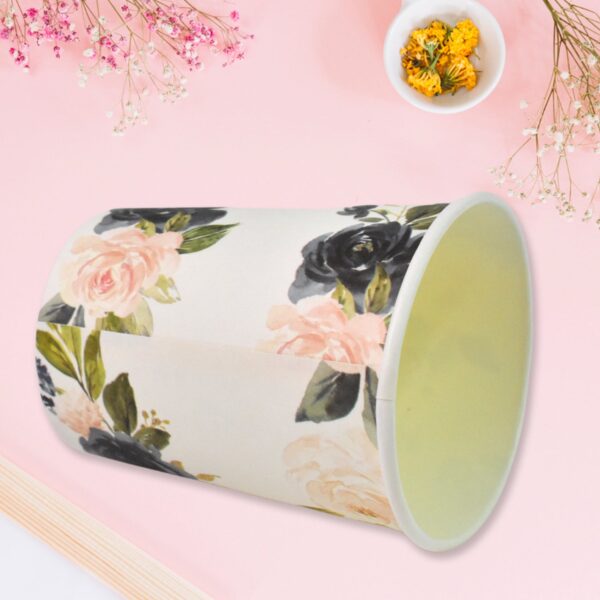 Disposable Paper Cups, Disposable Tea, Coffee Cups (10 Pcs Set / Mix Color & Design) - Image 4