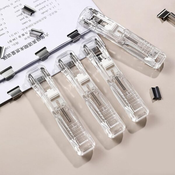 Portable Paper Clamp With 8 Pcs Clip Dispenser Handheld Paper Fast Clam (1 Set) - Image 4