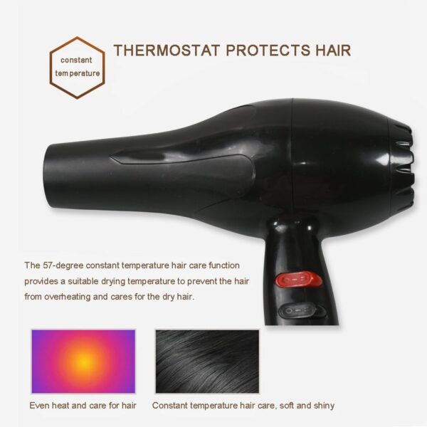 Professional Multi Purpose Hair Dryer Salon, Hair Dryer 2 Speed Settings For Women And Men (1800 Watts) - Image 6