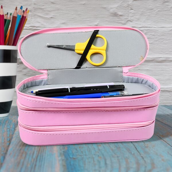 3 Layer Large Capacity With Multi-Functional Pencil Case (1 Pc) - Image 4