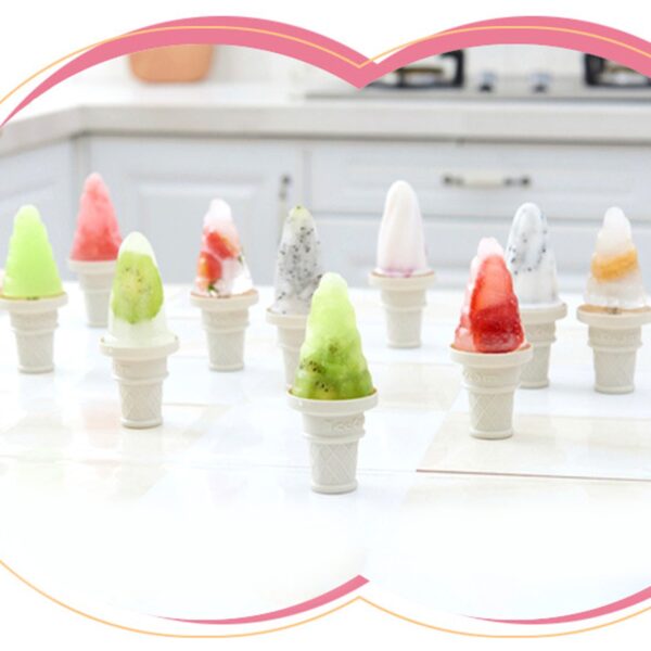 6 Pc ice candy maker Ice Cream Mold used for making ice-creams in all kinds of places including restaurants and ice-cream parlours etc. - Image 8