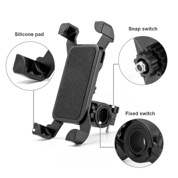 360° Rotation Phone Mount Motorbike Phone Holder (1 Pc) - Image 3