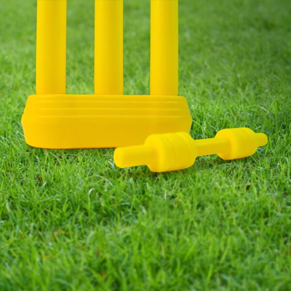 Small Cricket Kit for Boys & Girls, Cricket Set with 1 Cricket Bat, 1 Plastic Ball, Bails, 3 Stumps with Stand Base - Image 4