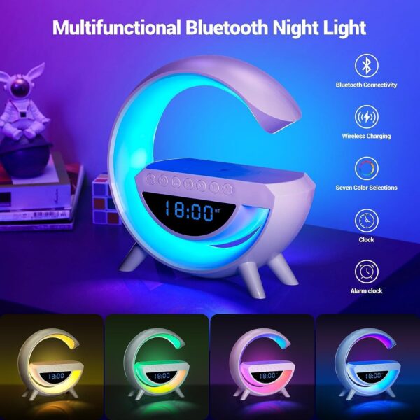G Lamp Speaker - 3-in-1 Bluetooth Speaker with Fast Wireless Charging (1 Pc) - Image 4