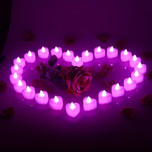 LED Tealights, Smokeless Plastic Decorative Candles (Pack Of 1 / Multicolor) - Image 6