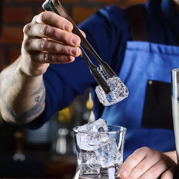 Stainless Steel Tong for Lifting Ice Cubes, Sugar Cubes | Serving Tongs (13 Cm / 1 Pc) - Image 5