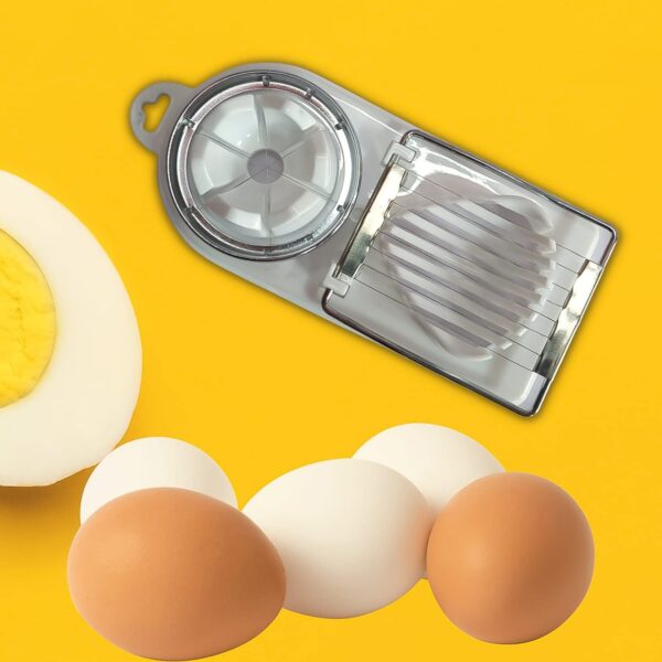 2 In 1 Egg Slicer, Egg Cutter For Hard Boiled Eggs - Image 5