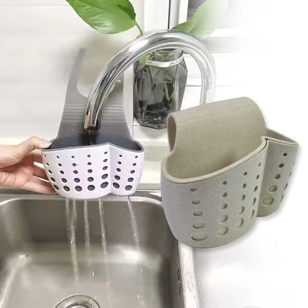 Kitchen Hanging Drain Bag Basket Bath Storage Gadget Tools Sink Holder (1 Pc) - Image 4