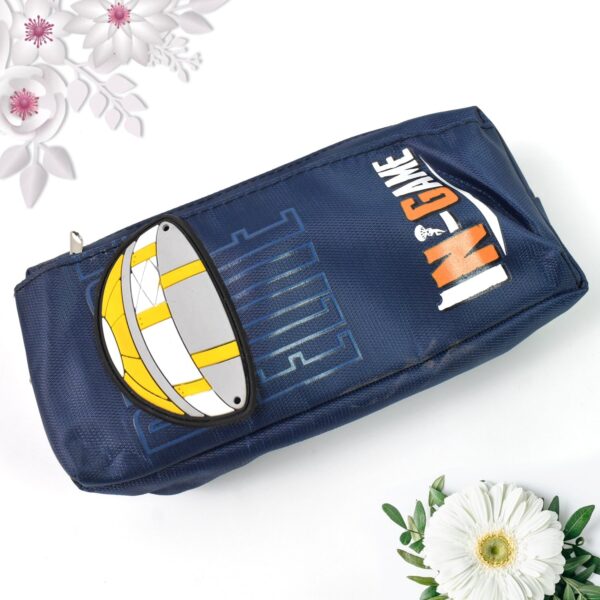 Pencil Pouch With Zipper, Students Pencil Case Large Capacity, Makeup Pouch, Stationery Bag (1 Pc / 2 Compartment) - Image 6