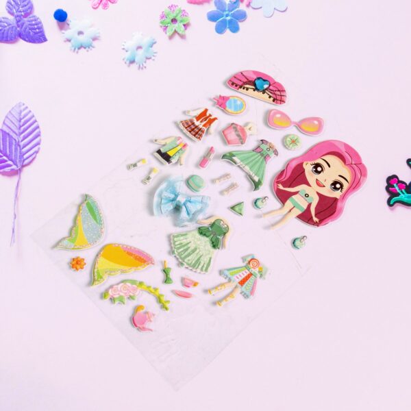 Multipurpose Adhesive 3D Stickers (1 Sheet /15×10 Cm) - Image 3