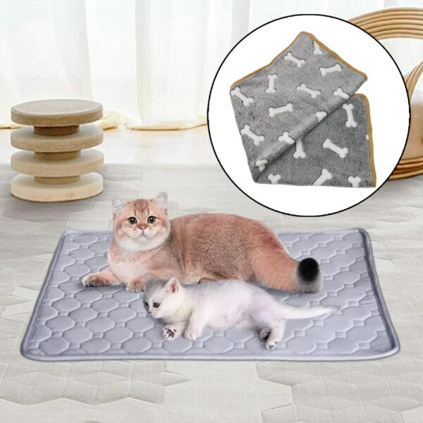 Pet Soft Cat Dog Blanket / Towel, Warm Sleep Mat (75×55 Cm / 1 Pc / Mix Color & Design) - Image 5