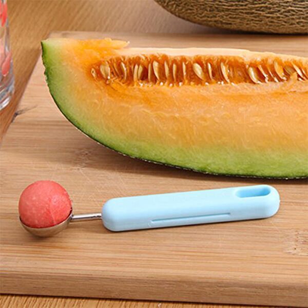2 in 1 Kitchen Tool - Soft Fruit Peeler and Baller - Avocado, Papaya, Watermelon, Honey Dew - Kitchen Gadget Tool (1 Pc) - Image 6