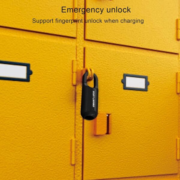 Small USB Rechargeable Smart Fingerprint Padlock for Locker - Image 2