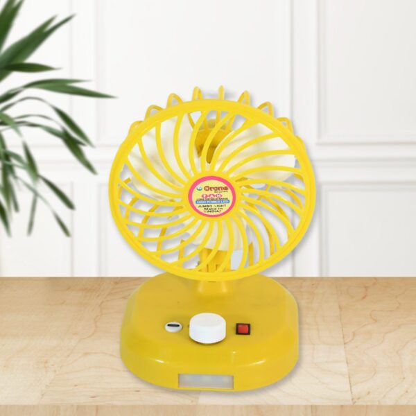 USB-C Type Rechargeable Portable Fan With LED Light Heavy Duty Motor & Foldable Fan With Charging Port Home, Outdoor, Temple - Image 5