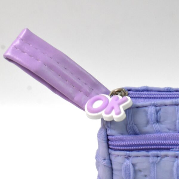 Pencil Pouch With Zipper, Students Pencil Case Large Capacity, Makeup Pouch, Stationery Bag (1 Pc / 2 Compartment) - Image 5