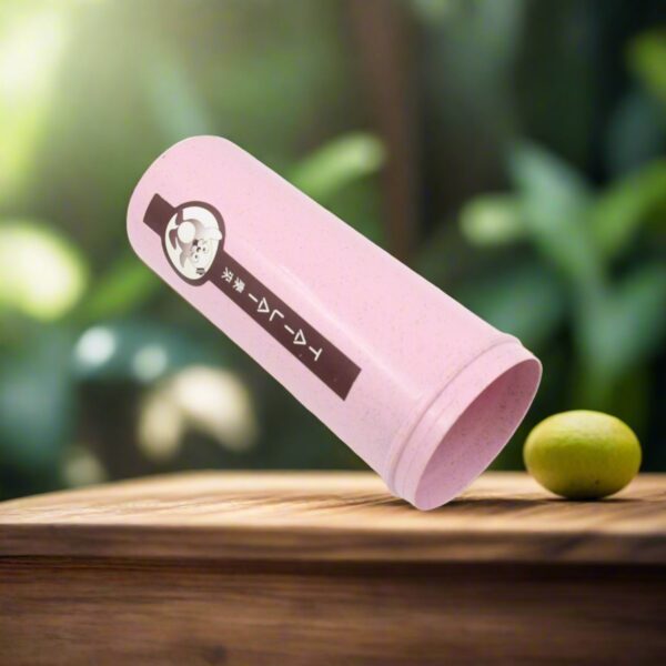 Travel Coffee Cup Portable Water Bottle Wheat Straw Coffee Tea Mug Coffee Mug with Lids & Handle for Coffee Tea Portable for School (300 ML Approx) - Image 5