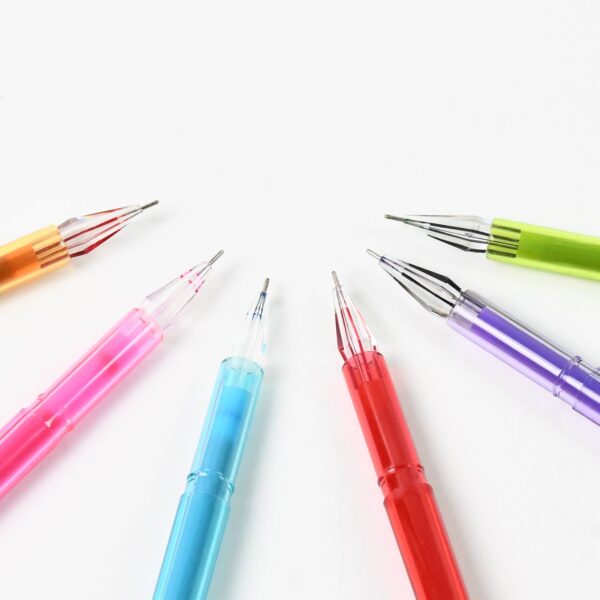 Multi Colour Gel Pen Set, Set of 6 Colours (6 Pcs Set) - Image 6