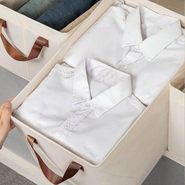 Cloth storage baskets, closet storage bins (42×28 Cm) - Image 3