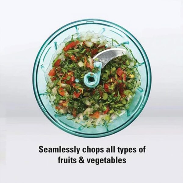 3 Blades Handy Chopper and Slicer Used Widely for chopping and Slicing (450 ML / 1 Pc) - Image 3