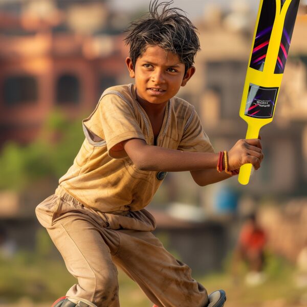 Small Cricket Kit for Boys & Girls, Cricket Set with 1 Cricket Bat, 1 Plastic Ball, Bails, 3 Stumps with Stand Base - Image 6