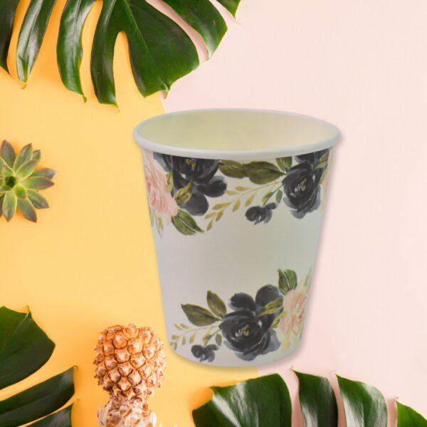 Disposable Paper Cups, Disposable Tea, Coffee Cups (10 Pcs Set / Mix Color & Design) - Image 6