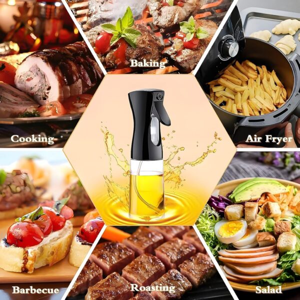 Plastic Oil Spray Bottle - Versatile Kitchen Gadgets (250 ML Approx) - Image 3