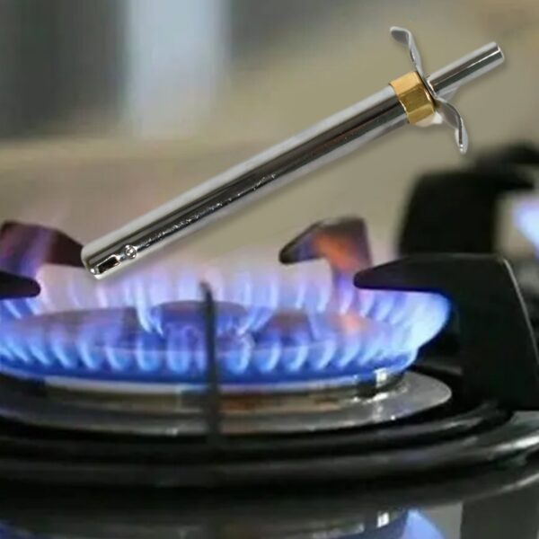 Stainless Steel Electronic Gas Lighter with Box – 17.5 Cm – Good Quality (2 Pcs Set) - Image 6