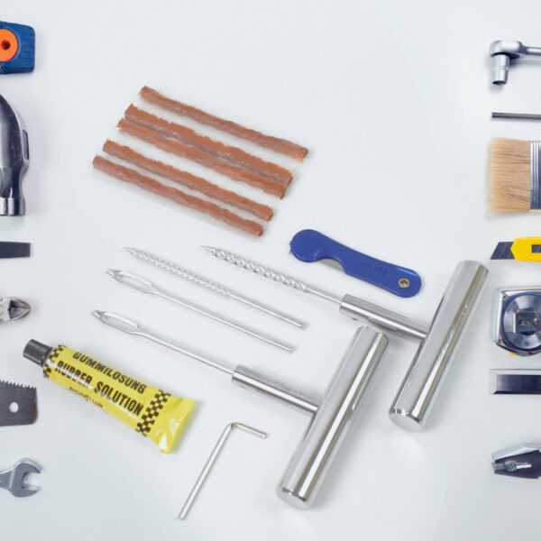 Portable Tire Repair Kit Tyre Repairing Tool Set with Box (13 Pcs Set) - Image 4