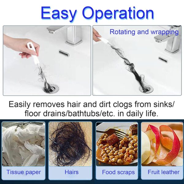 Flexible Sink Cleaning Brush Water Pipe Drain Dredge Tool (48 CM / 1 Pc) - Image 6